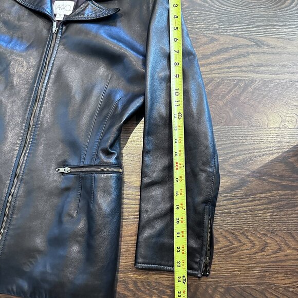 Vintage Black Leather Blazer Style Jacket - Picture 16 of 16